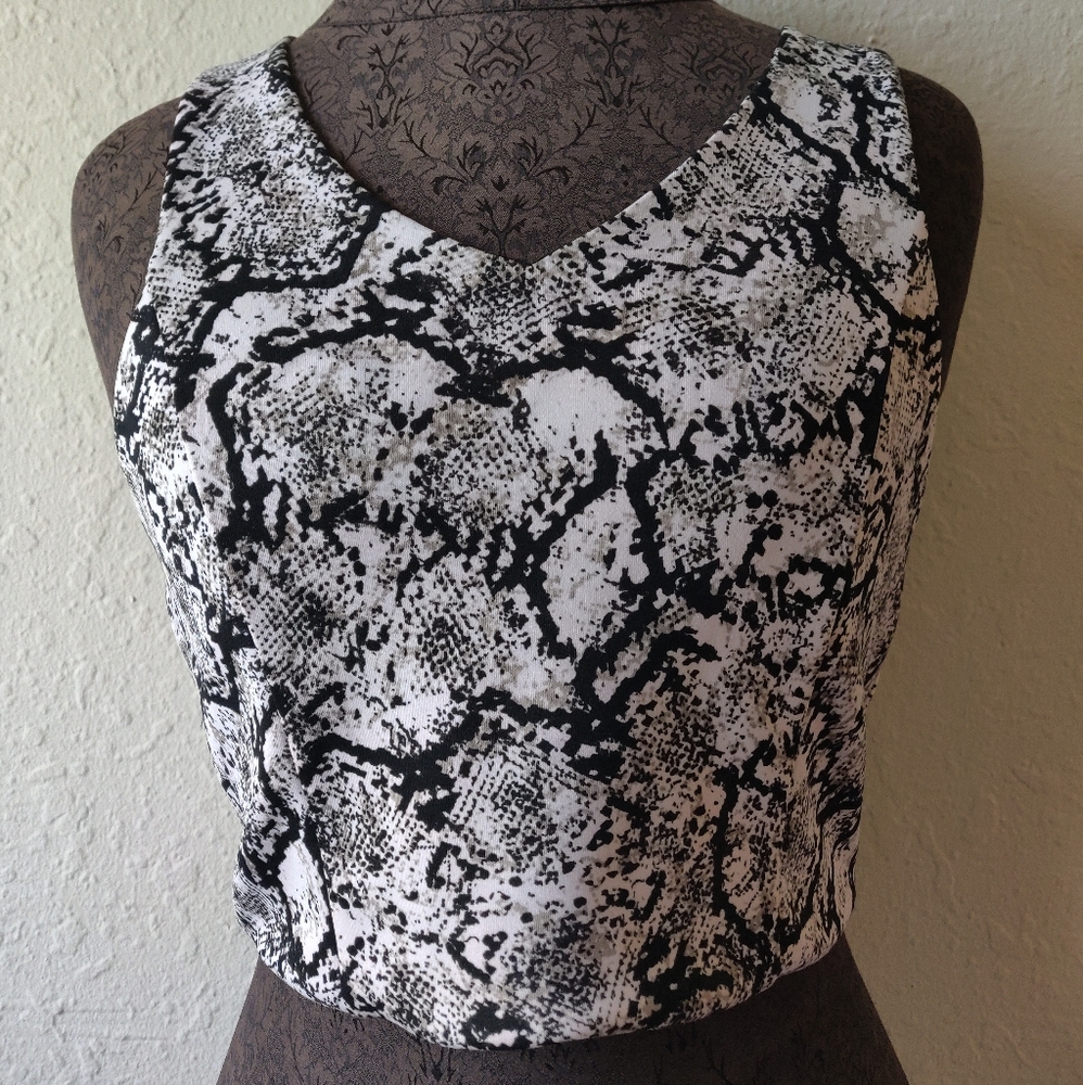 Monochrome Crop Top